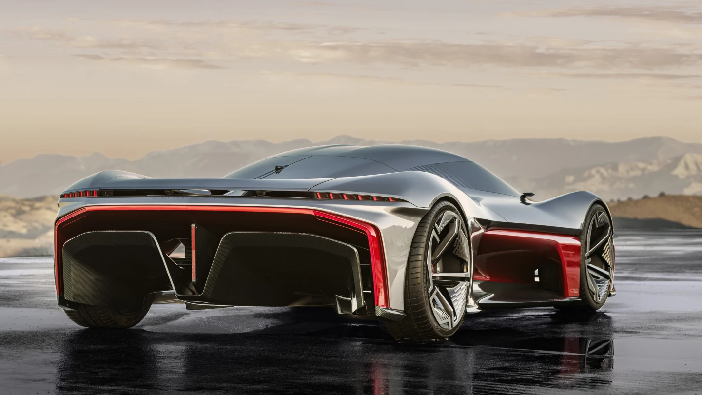 Corvette будущего: GM переосмысливает легендарный спорткар 1 Он оснащен съемной кабиной, цельным фонарем и передними петлями.