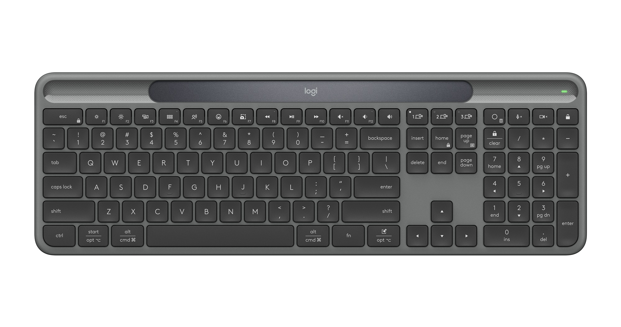 Logitech возрождает солнечные клавиатуры: представлена модель K980 с ИИ-кнопкой 1 Logitech возрождает солнечные клавиатуры: представлена модель K980 с ИИ-кнопкой