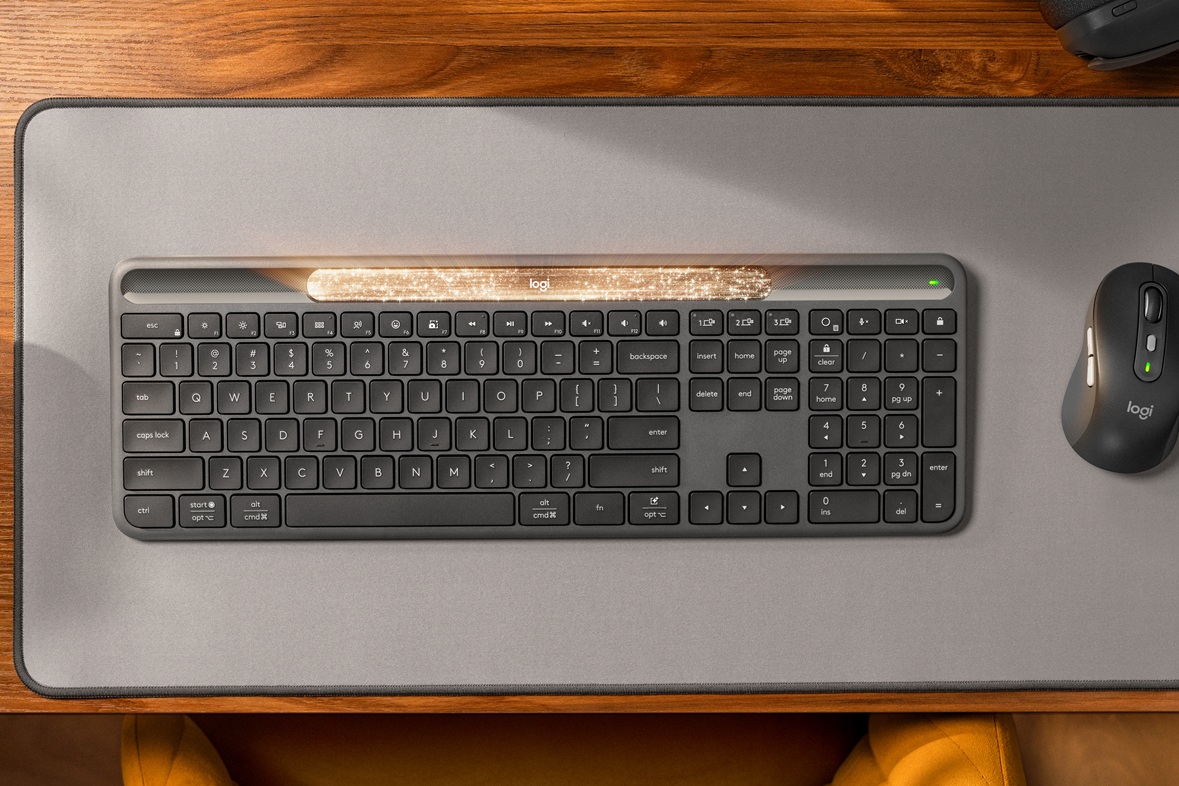 Logitech возрождает солнечные клавиатуры: представлена модель K980 с ИИ-кнопкой