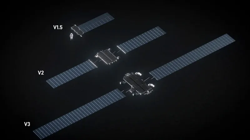 SpaceX представила спутники Starlink V3 с гигабитной скоростью