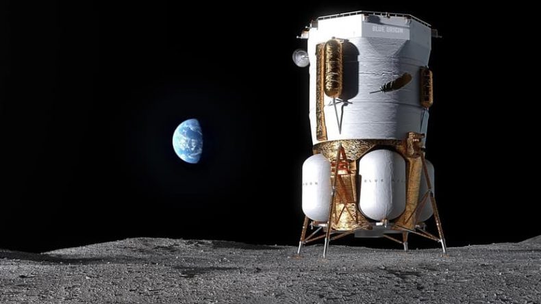 Blue Origin представила лунный посадочный модуль MK1 для миссии к Луне в 2026 году