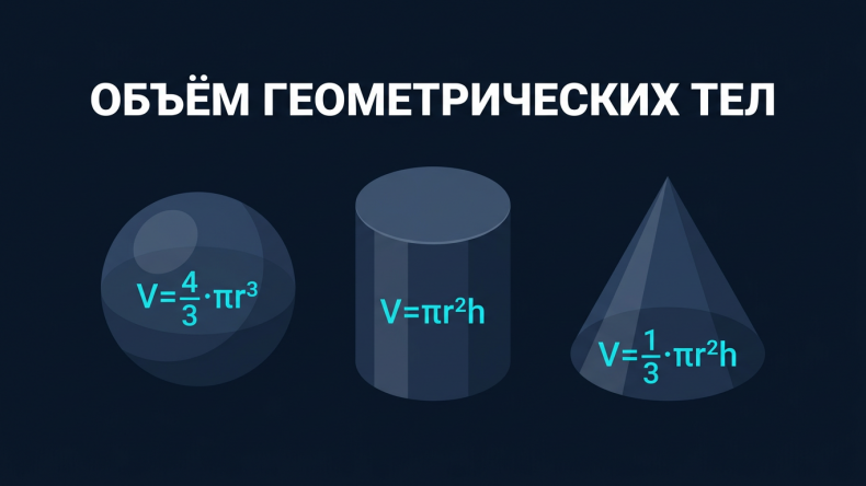Калькулятор объёма тел