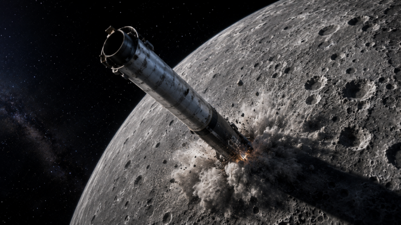 Вторая ступень Falcon 9 спустя полтора года после запуска врезалась в Луну