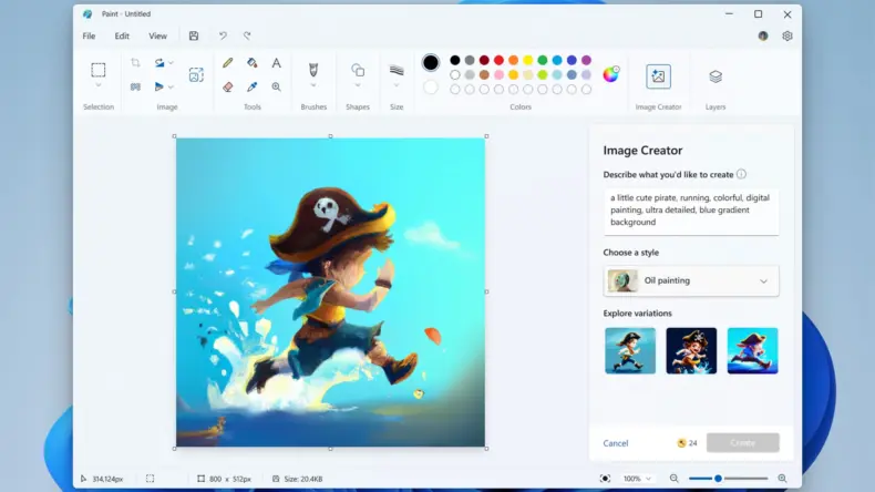 Microsoft Paint и Photos незаметно маркируют созданные ИИ изображения
