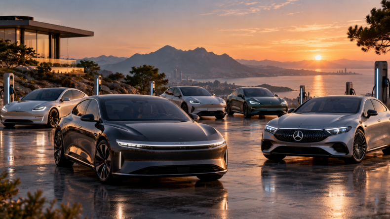 Электромобили с самым большим запасом хода в 2026 году: от Lucid Air до Mercedes-Benz EQS