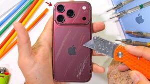 iPhone 18 Pro оказался устойчивее большинства смартфонов в тесте на царапины