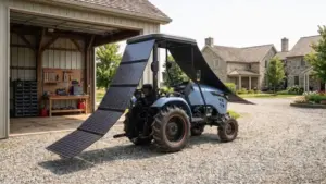 Представлен электрический трактор Moonrider 27, который заряжается от собственной солнечной крыши