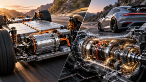 Почему электромобилям не нужна коробка передач — и зачем Porsche все-таки ее использует?