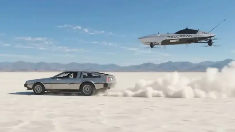 «Назад в будущее» становится реальностью: DeLorean примет участие в гонках летающих автомобилей